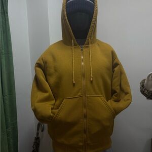 Men's Mustard Yellow Hoodie Jacket